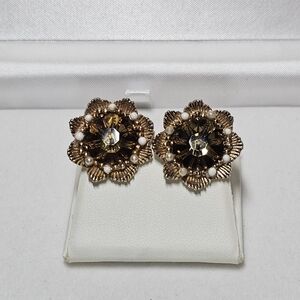 LeC Marcel Boucher Floral Earrings
